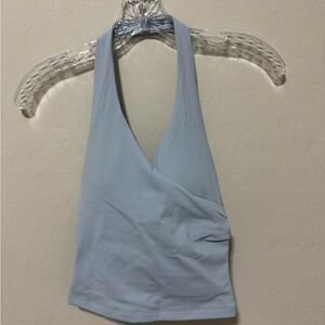 CSB Athena Sky Blue Women's Halter Crop Top